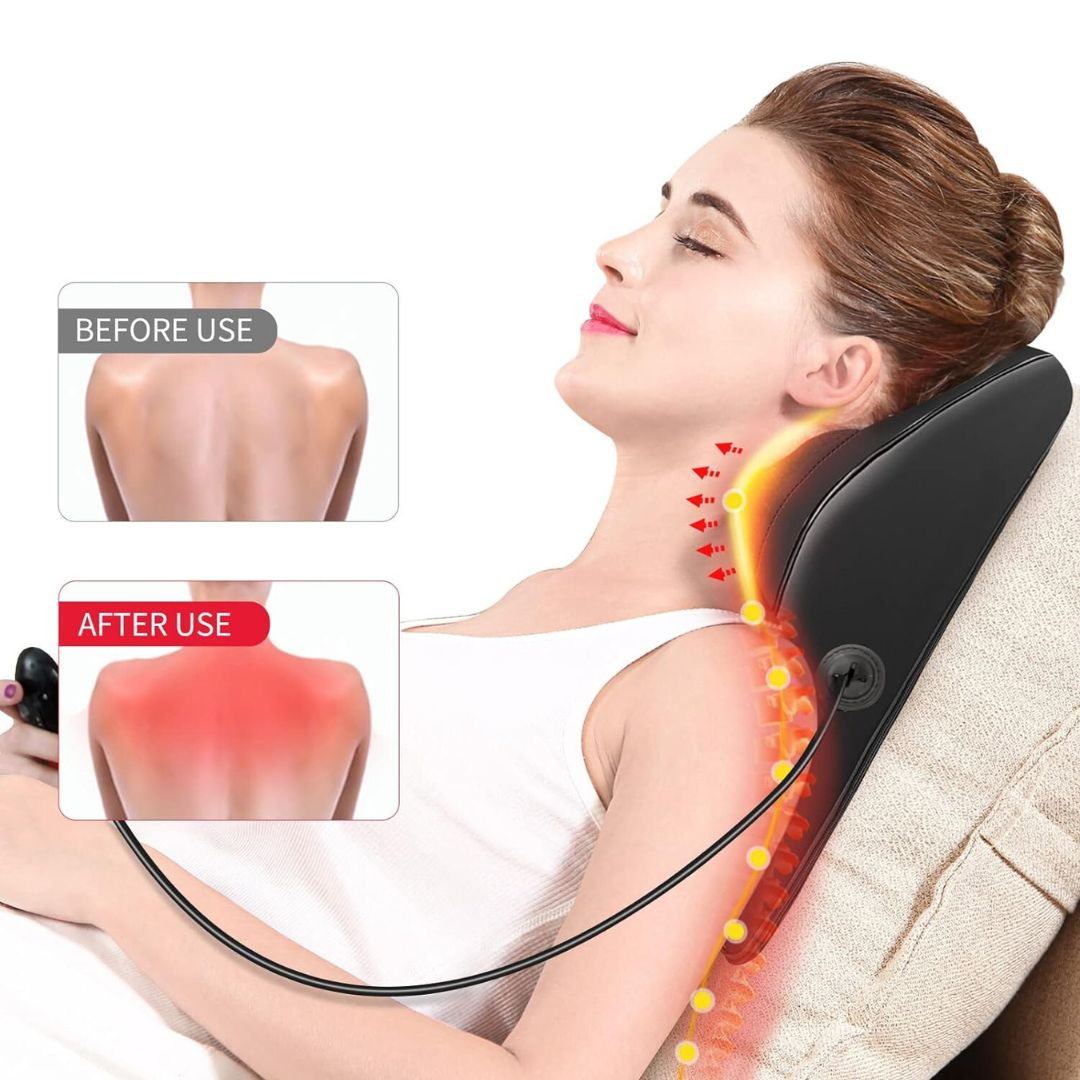 Revive™ Cordless Heat Massager - Back Pain Relief, Muscle Relaxation