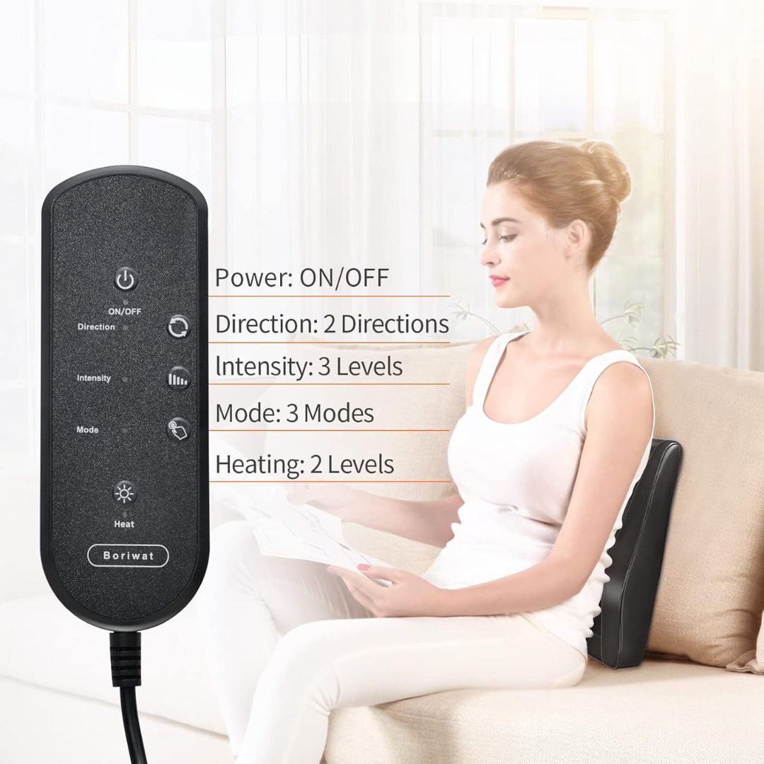 Revive™ Cordless Heat Massager - Back Pain Relief, Muscle Relaxation