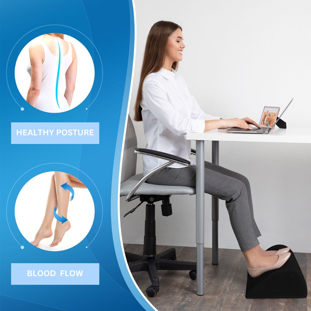 FootFoam™ Under Desk Foot Rest - Reduced Foot and Leg Pain